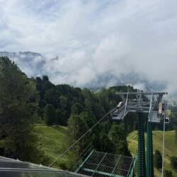 Looking down into the valley