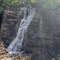 Waterfalls along Going to the Sun road