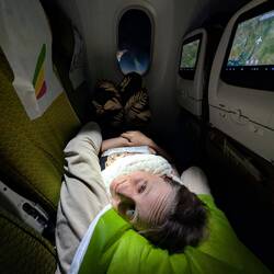 Endlich mal genug Platz in einem Flugzeug