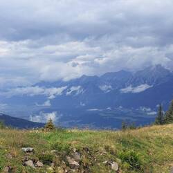 Blick Richtung Karwendel - wir sind schon echt weit gekommen