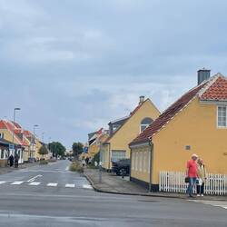 Typische gelbe Häuser in Skagen