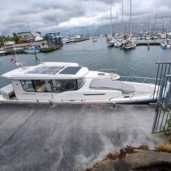 Unsere Marina mit den Nimbus Yachten im Vordergrund