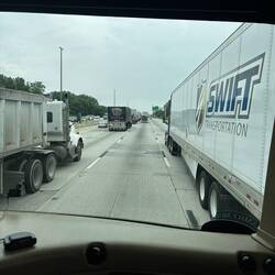 I 80 around Gary, Indiana a traffic nightmare