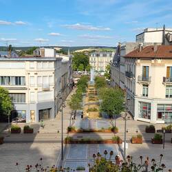 Blick vom Monument in Richtung Meuse.