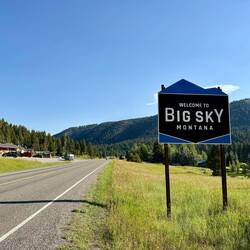 auf dem Weg nach Big Sky