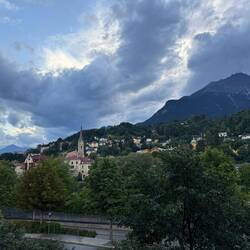 View from our hotel room window