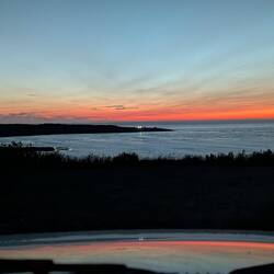 Aus dem Führerhaus unseres WoMos gibt's ne tolle Aussicht