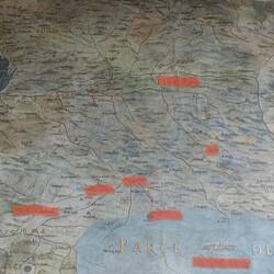 Unsere Reise auf antiker Karte