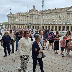 First glimpse of Praza do Obradoiro