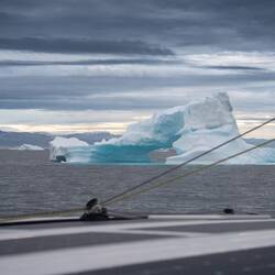 We enter the iceberg zone under sail.