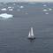 Icebergs. Here the density is low and I still have the nerve to take fly the drone.