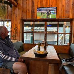 WM Finale schauen im Biergarten von Søndervig
