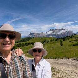 On the way to the high plateau hut — Pralongià Plateau, Dolomiti.