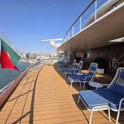 Sundeck on the back of the ship