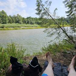 Pause an der Isar