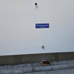 Über das Trinkwasser hab ich mich gefreut.
