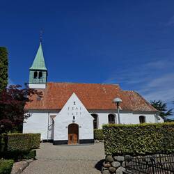 Thurø, die Inselkirche, leider zu