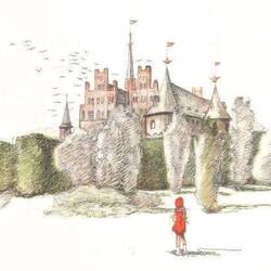 Schloss auf Fünen im Bibi-Buch ... das gleicht deutlich Schloss Egeskov auf Fünen