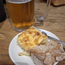 This is a common (and tasty) breakfast- potata tortilla 😋