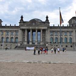 The Reichstag. Built 1894, burnt down 1933, renovated for united Germany 1999