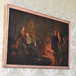 ...and, disturbingly, a painting of that very event