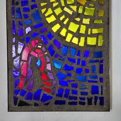 Fensterbild im Kirchenvorraum von Sven Havsteen-Mikkelsen
