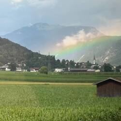 Rainbow from the train