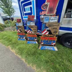 These are the racing trophies