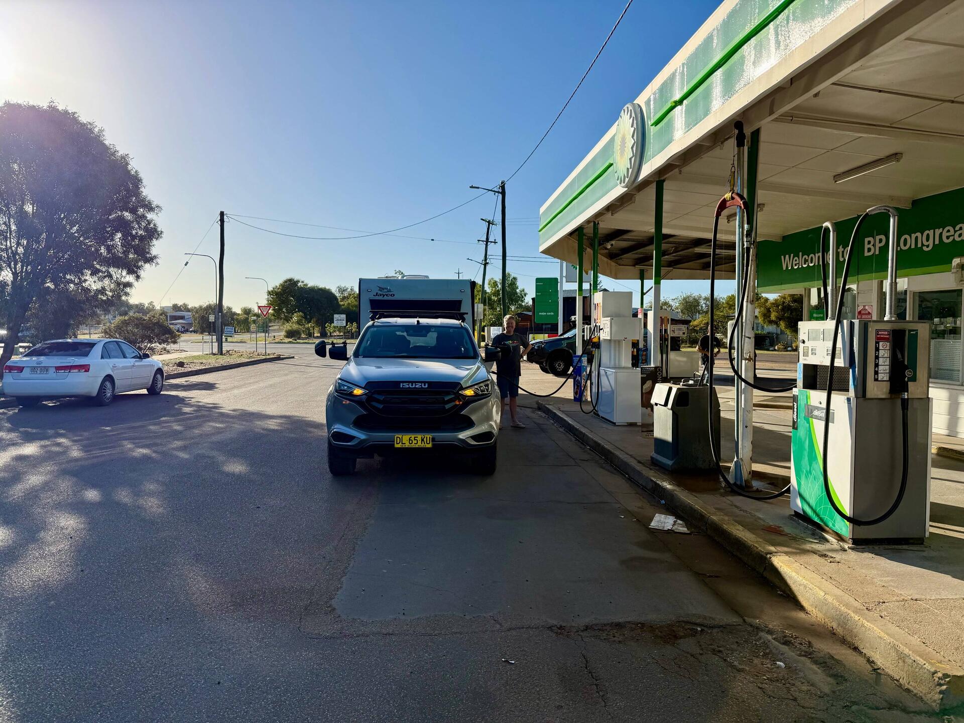 Love a fuel stop literally on the side of the road