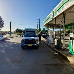 Love a fuel stop literally on the side of the road