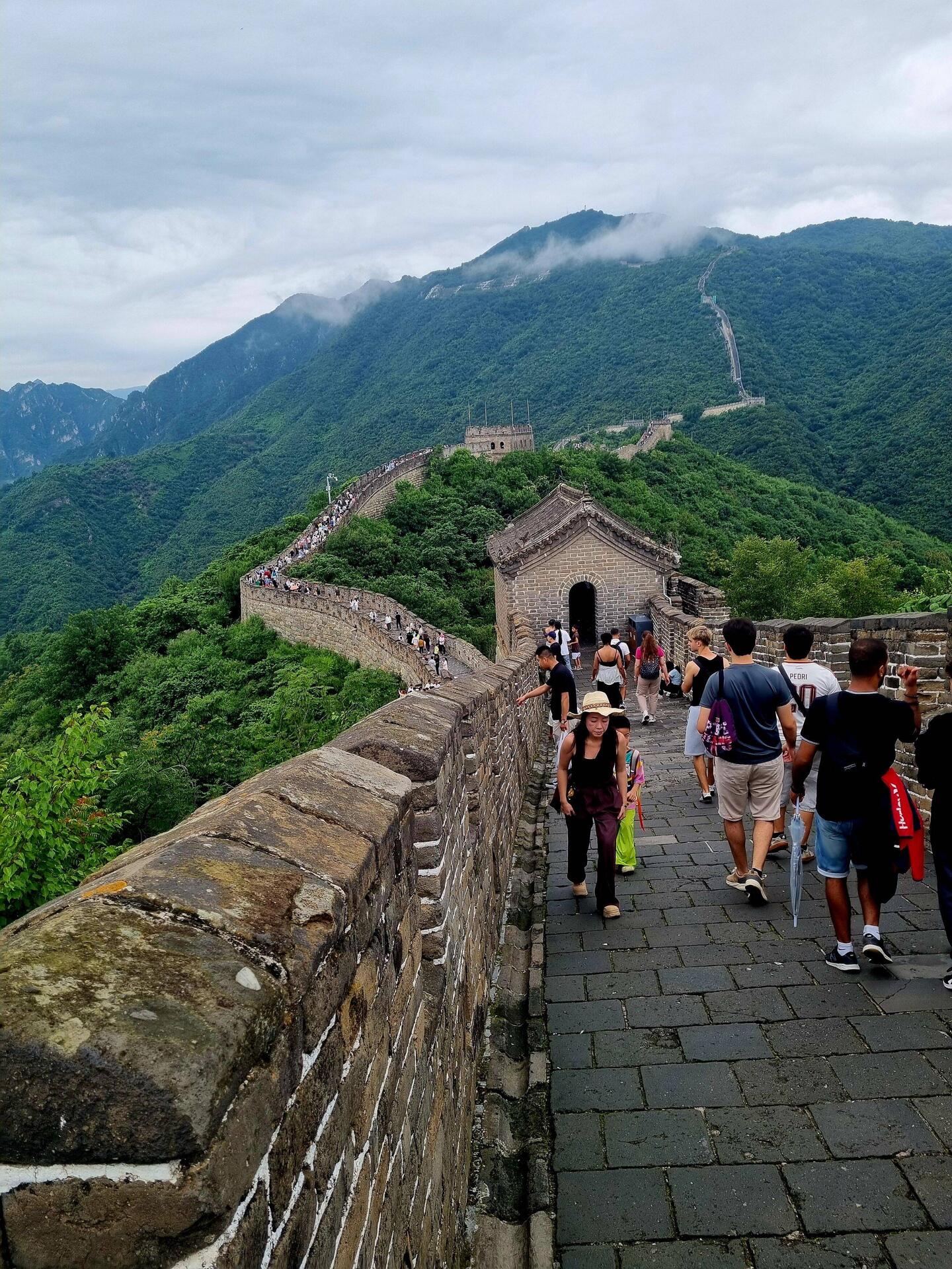Unterwegs auf dem Mutianyu Sektor ...