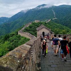 Unterwegs auf dem Mutianyu Sektor ...