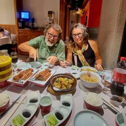 Spätes Mittagessen: Peking Ente, hmmm!