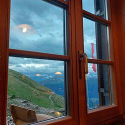 View from the hut window