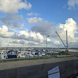Abendaussicht auf die Marina Hørby