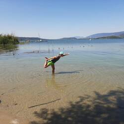 Yoga im Wasser (ein Versuch)