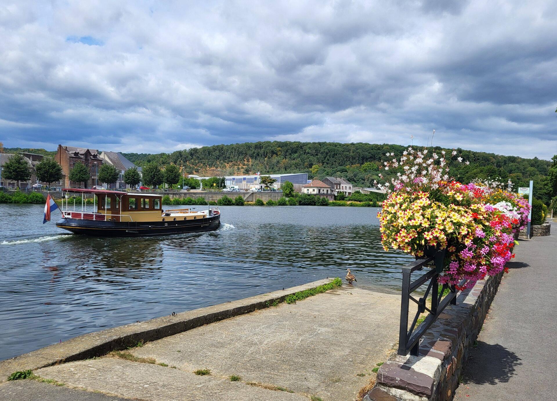 Die Meuse bei Vireux-Wallerand