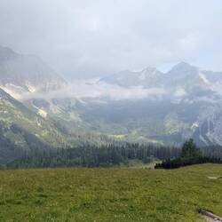 Morgenstimmung noch mit ein paar Wolken