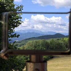 Blick vom Waxeneckhaus auf den Schneeberg