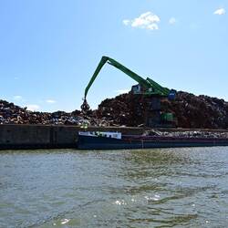The toured continued with the scrap metal yard