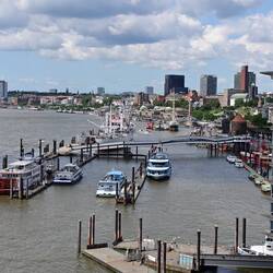 Embarkation point for scenic container port tours