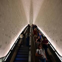 The Elbephilharmonie's curving escalator