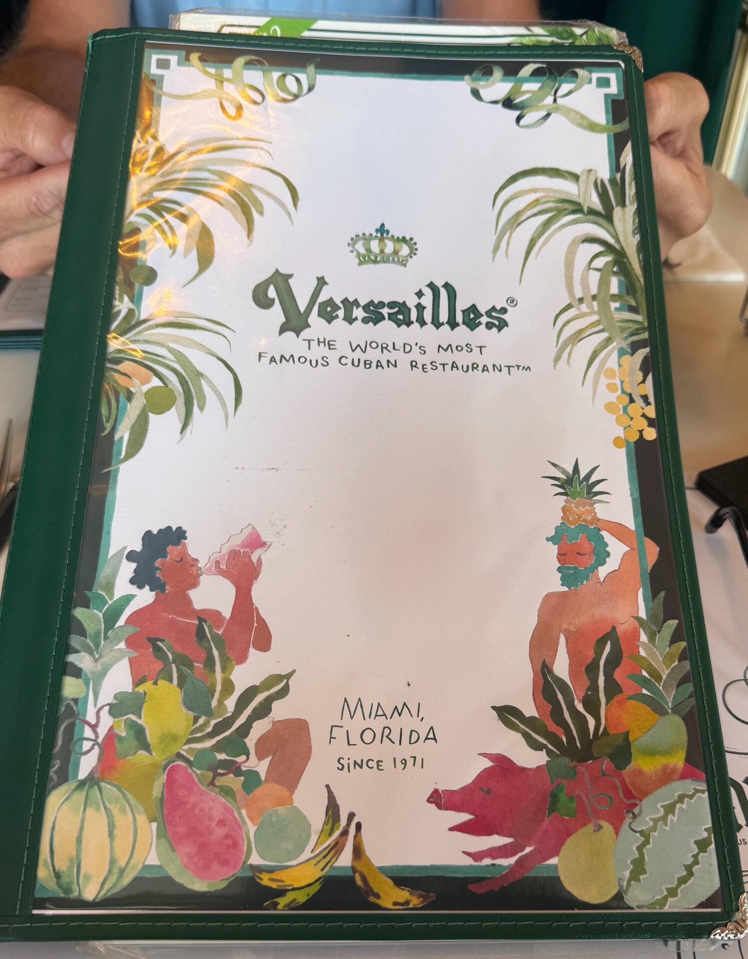 Versailles Menu