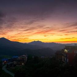 Was für eine Aussicht von der Terrasse