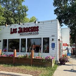 In diesem mexikanischen Restaurant habe wir vor der Rückfahrt etwas gegessen.