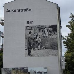 Bild Mauerbau in der Ackerstraße