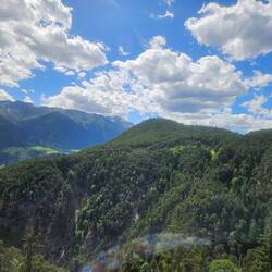 View from the train between Seefeld and Insbruck