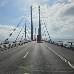 Bevor es nach Schweden ging mussten wir erst noch über die Öresundbrücke