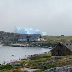 Iceberg on the other side of the iceland.