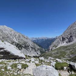 Blick zurück bei kurzer Pause
